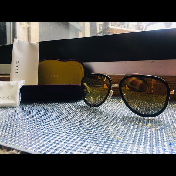🛑SOLD🛑Gucci Polarized Sunglasses GG0062S 57. NEW - Picture 2 of 6